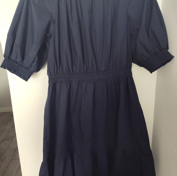 Gap Short Sleeve Ruffle Hem Mini Dress size m #78 - Picture 3 of 3